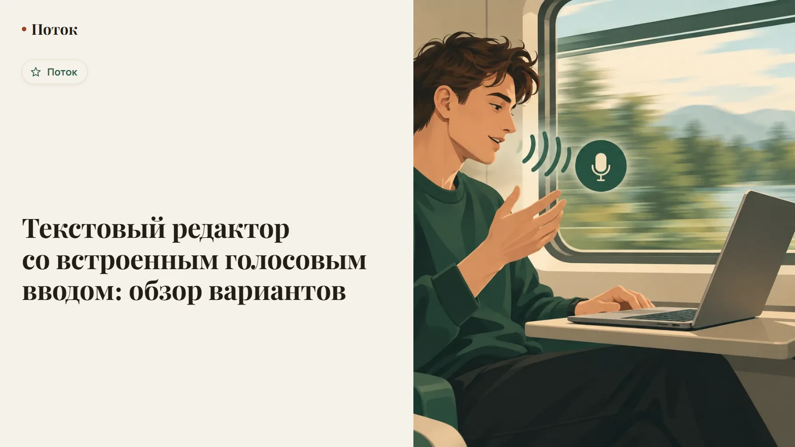 Текстовый редактор со встроенным голосовым вводом: обзор вариантов