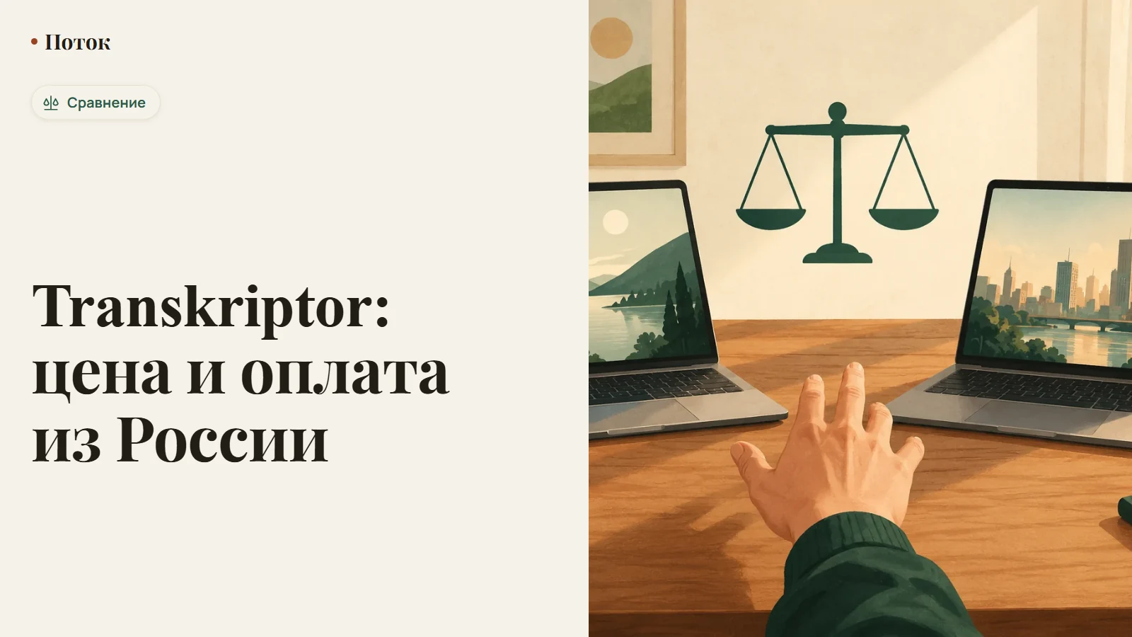 Тарифы Transkriptor: экран с выбором пакета минут транскрибации