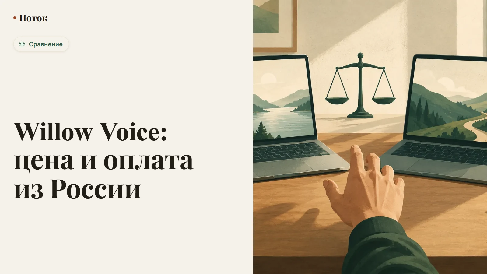 Экран оплаты Willow Voice в долларах рядом со значком банковской карты
