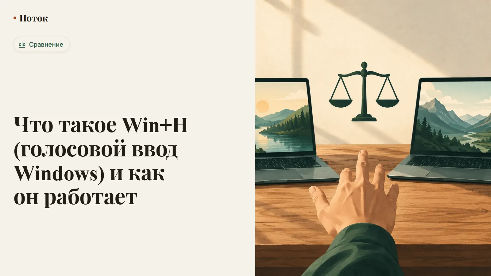 Что такое Win+H (голосовой ввод Windows) и как он работает