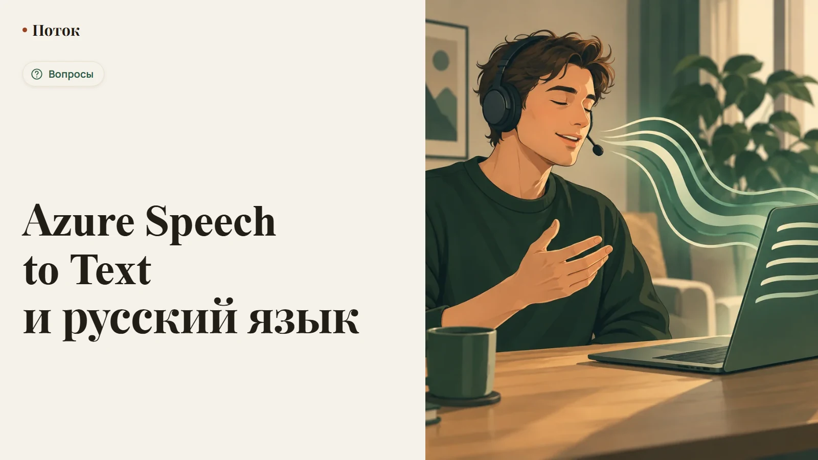 Azure Speech to Text и русский язык