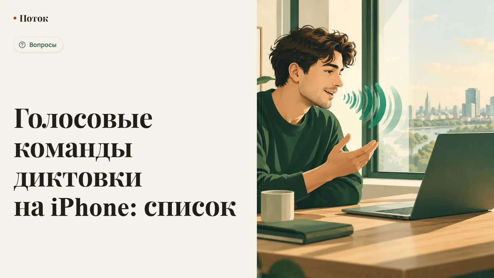 Голосовые команды диктовки на iPhone: список