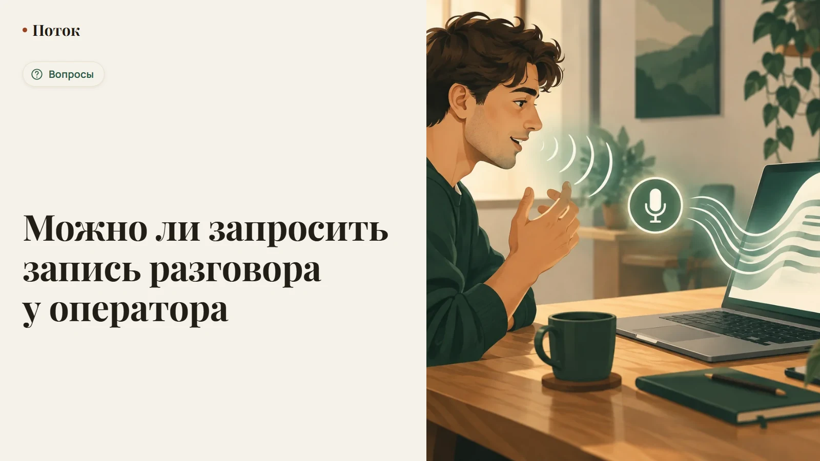 Можно ли запросить запись разговора у оператора