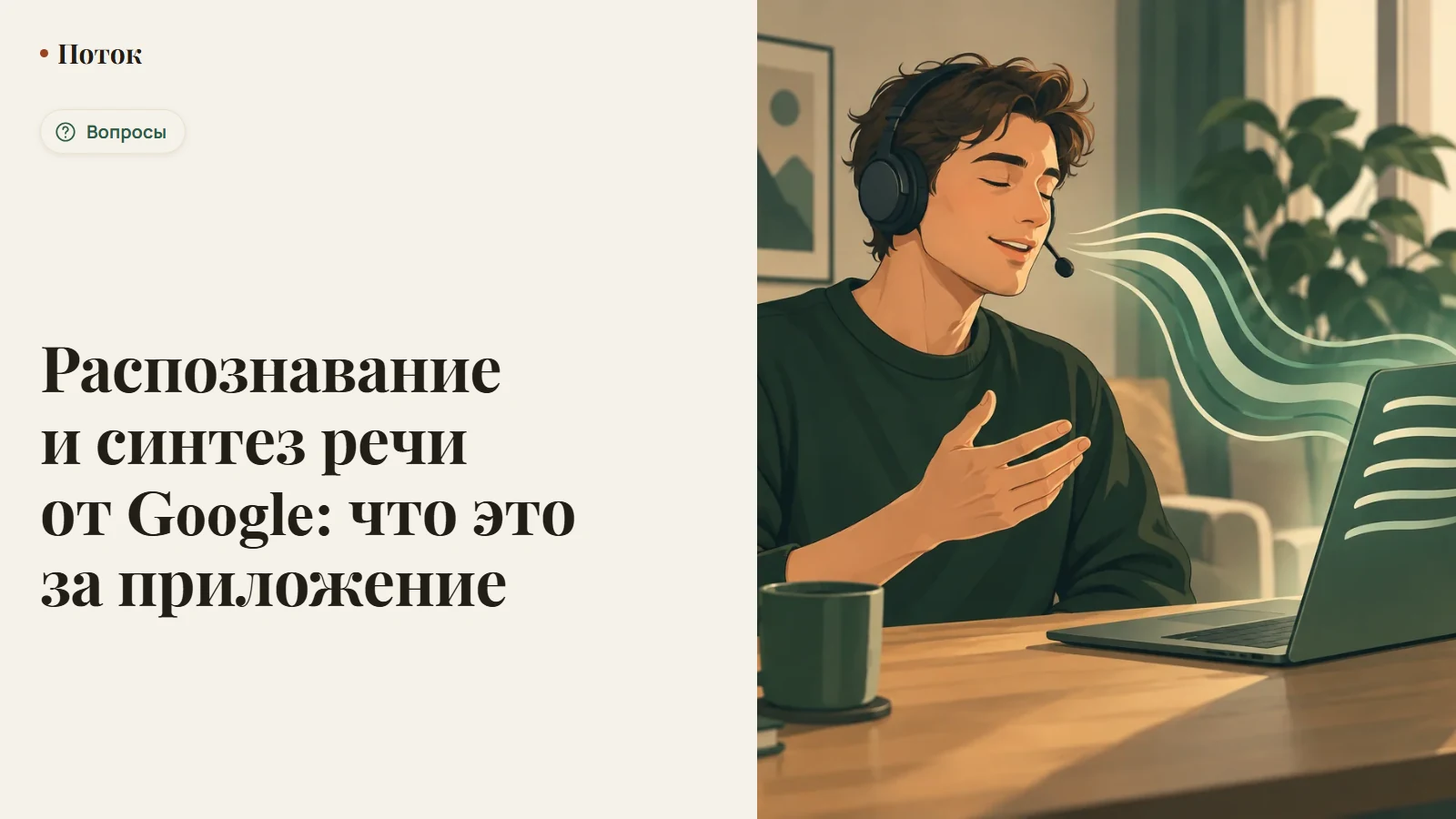 Распознавание и синтез речи от Google: что это за приложение