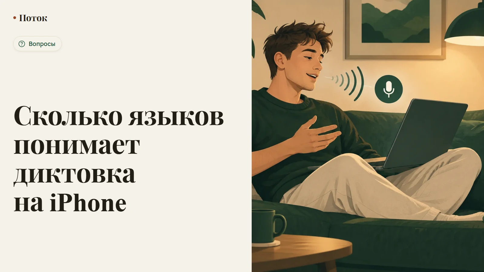 Сколько языков понимает диктовка на iPhone