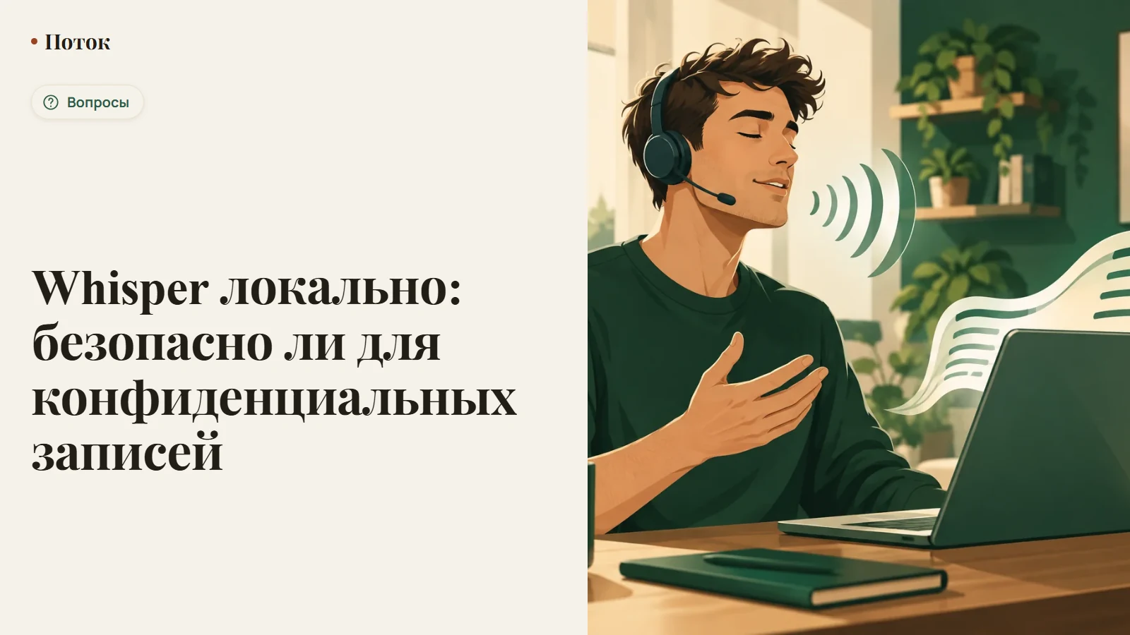 Whisper локально: безопасно ли для конфиденциальных записей