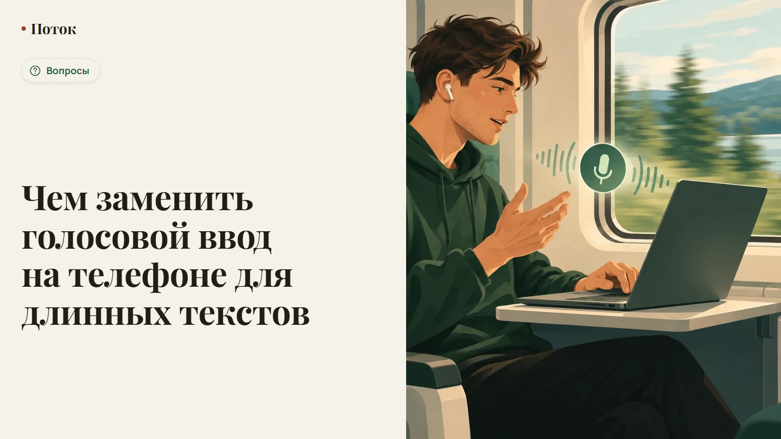 Чем заменить голосовой ввод на телефоне для длинных текстов