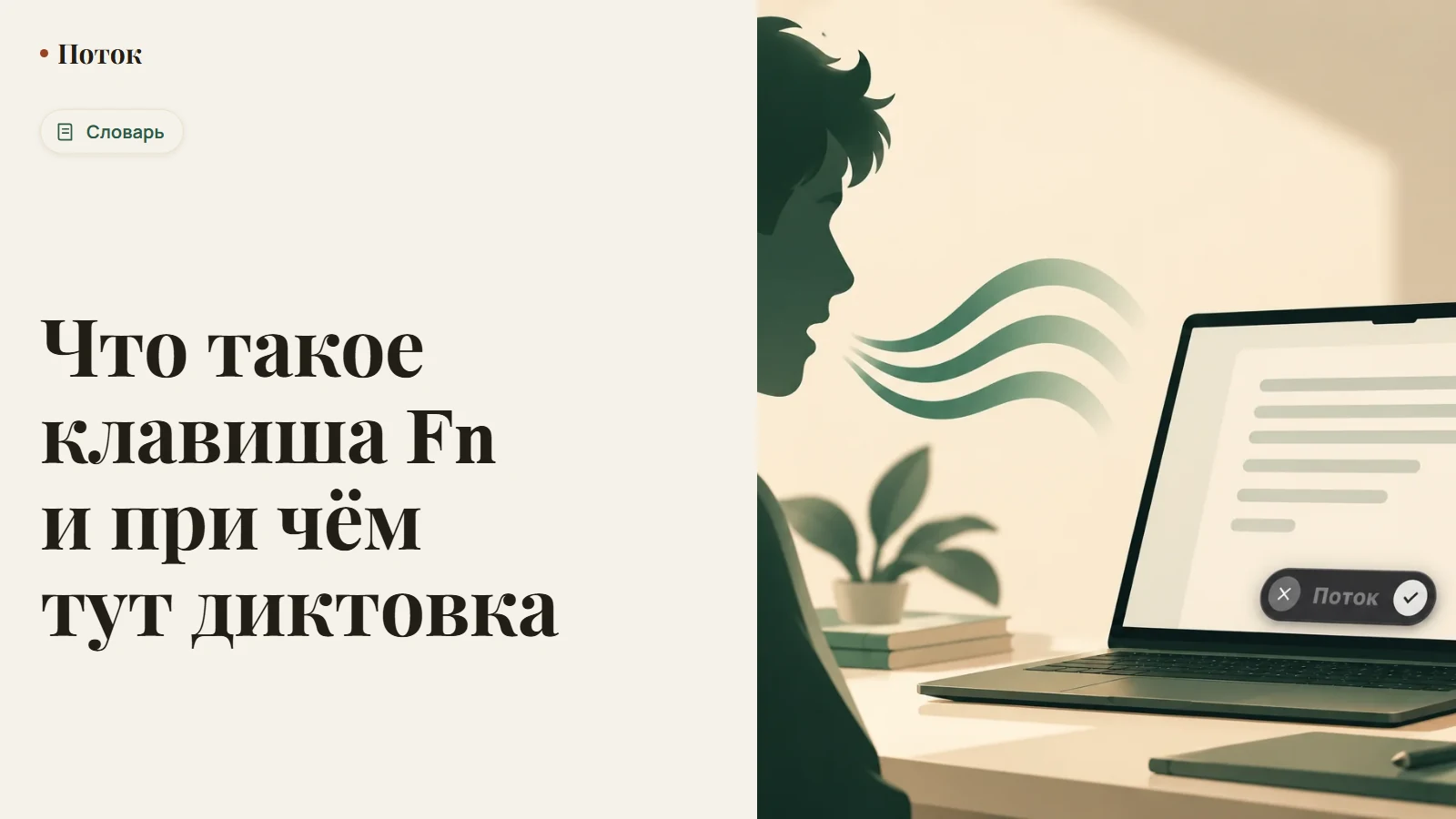Что такое клавиша Fn и при чём тут диктовка