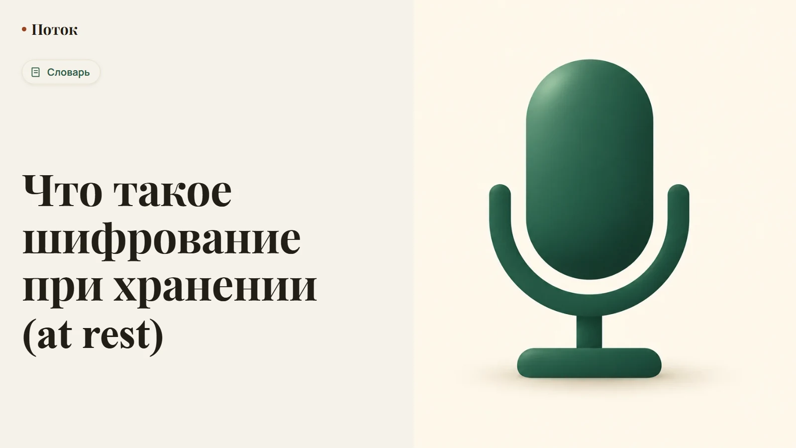 Что такое шифрование при хранении (at rest)