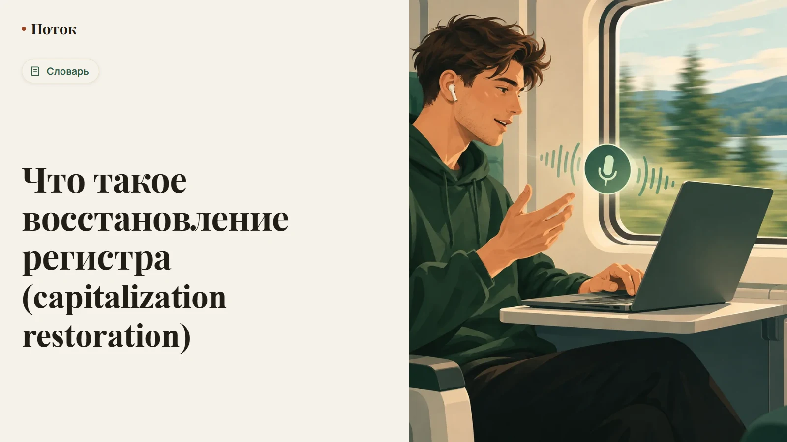 Что такое восстановление регистра (capitalization restoration)
