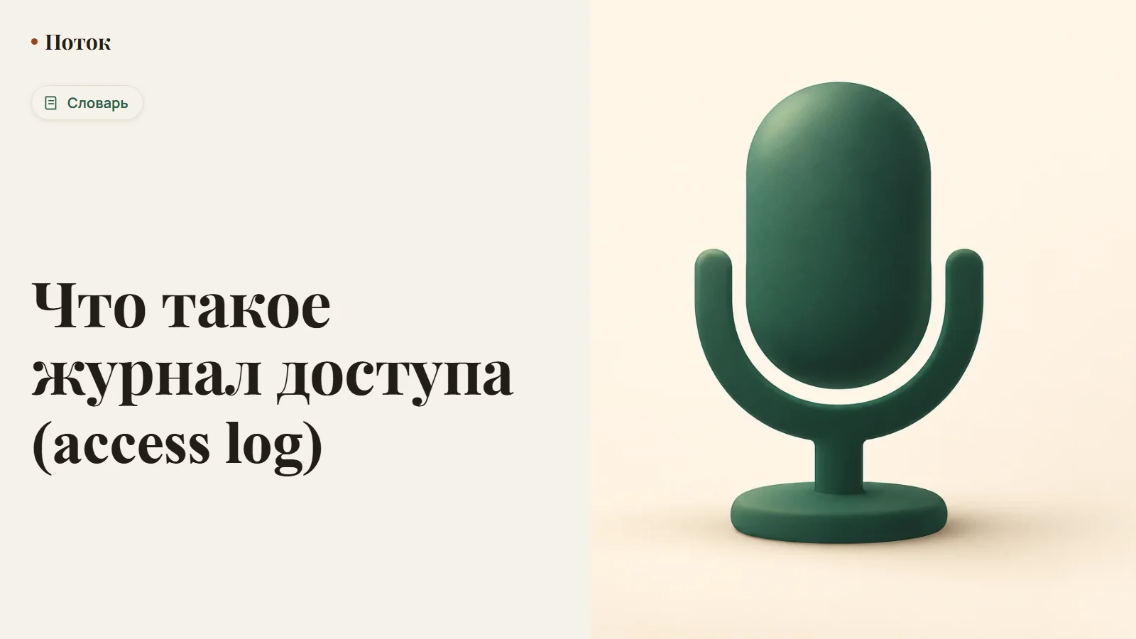 Что такое журнал доступа (access log)