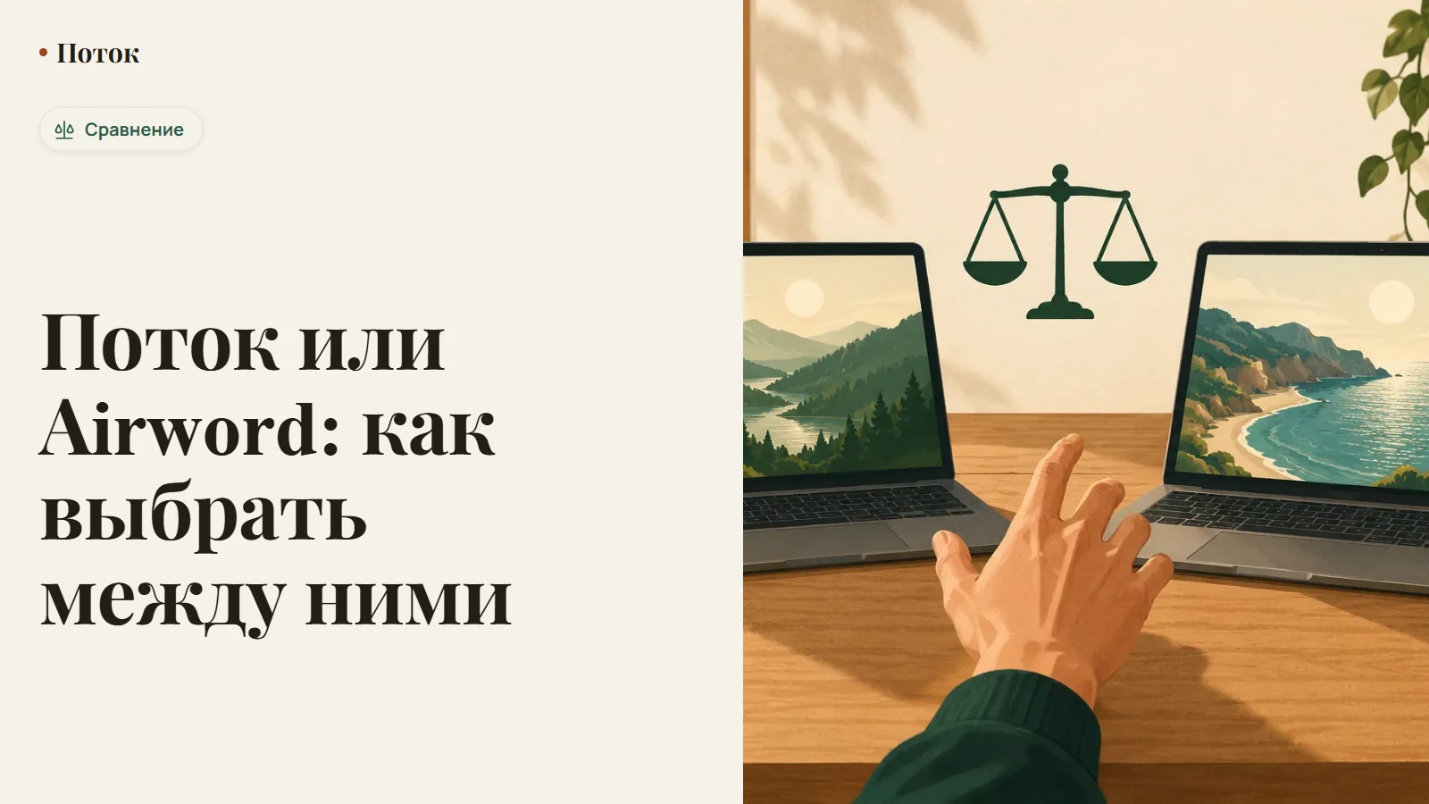 Поток или Airword: два значка микрофона, один со стрелкой в облако, другой со стрелкой в устройство