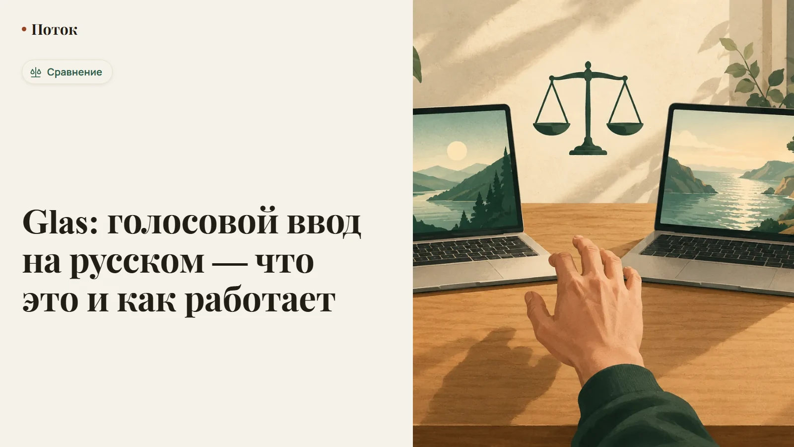 Glas: значок микрофона на фоне российского флага и значка «без VPN»