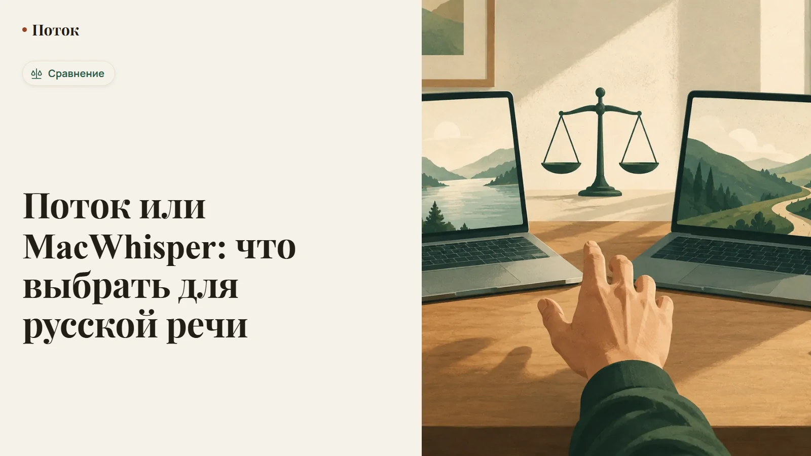 Поток или MacWhisper: диктовка в реальном времени против расшифровки готовых записей