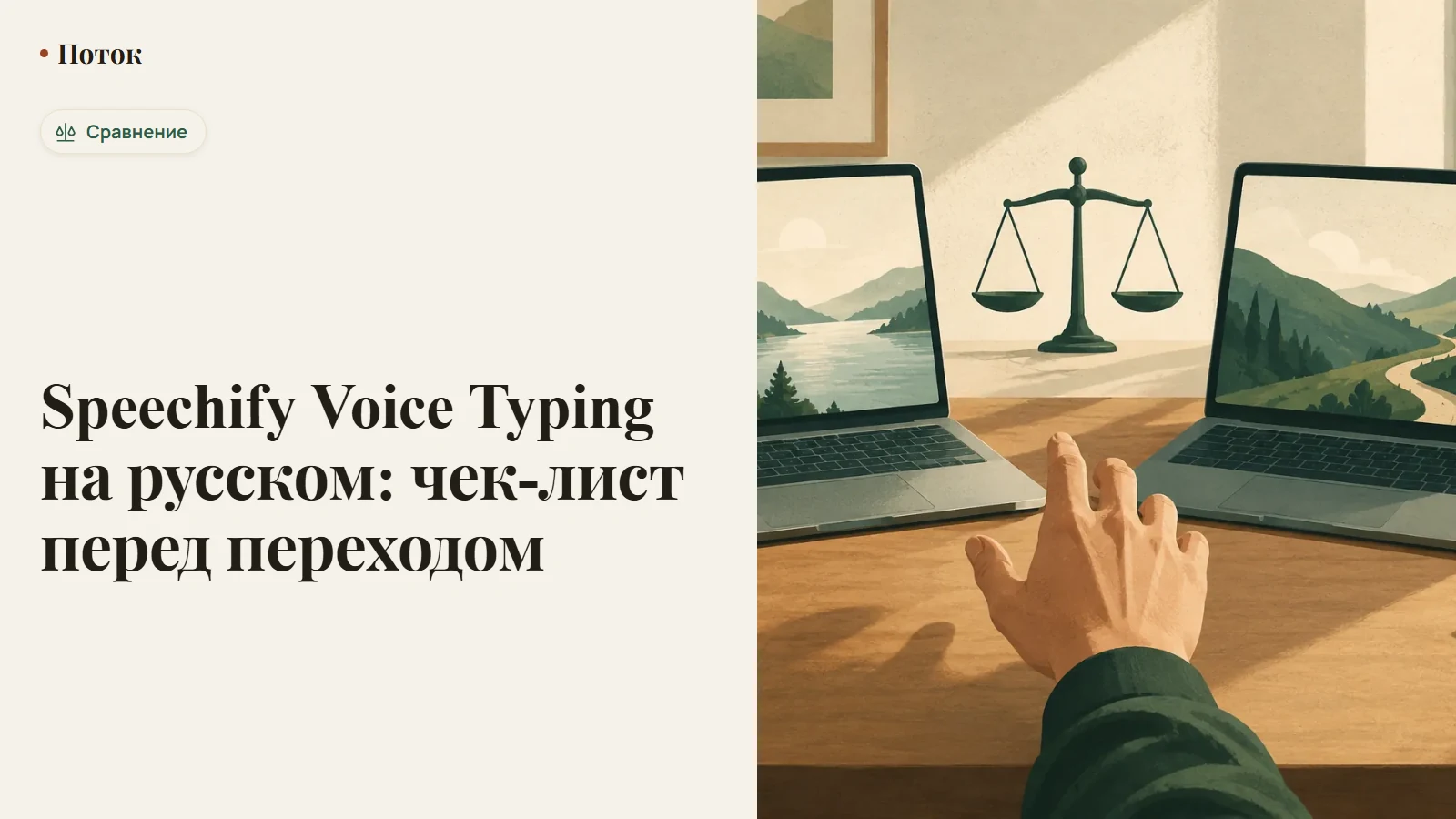 Speechify Voice Typing на русском: чек-лист перед переходом
