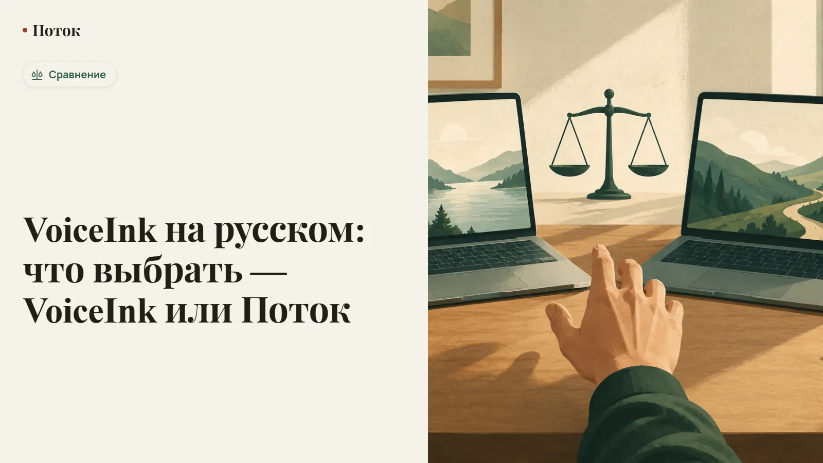 VoiceInk на русском: что выбрать — VoiceInk или Поток