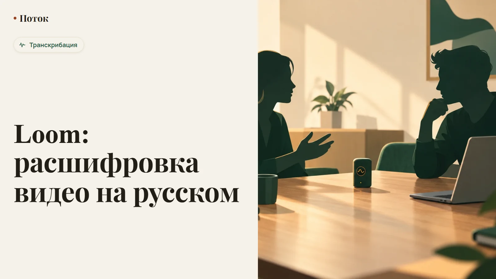 Loom: расшифровка видео на русском