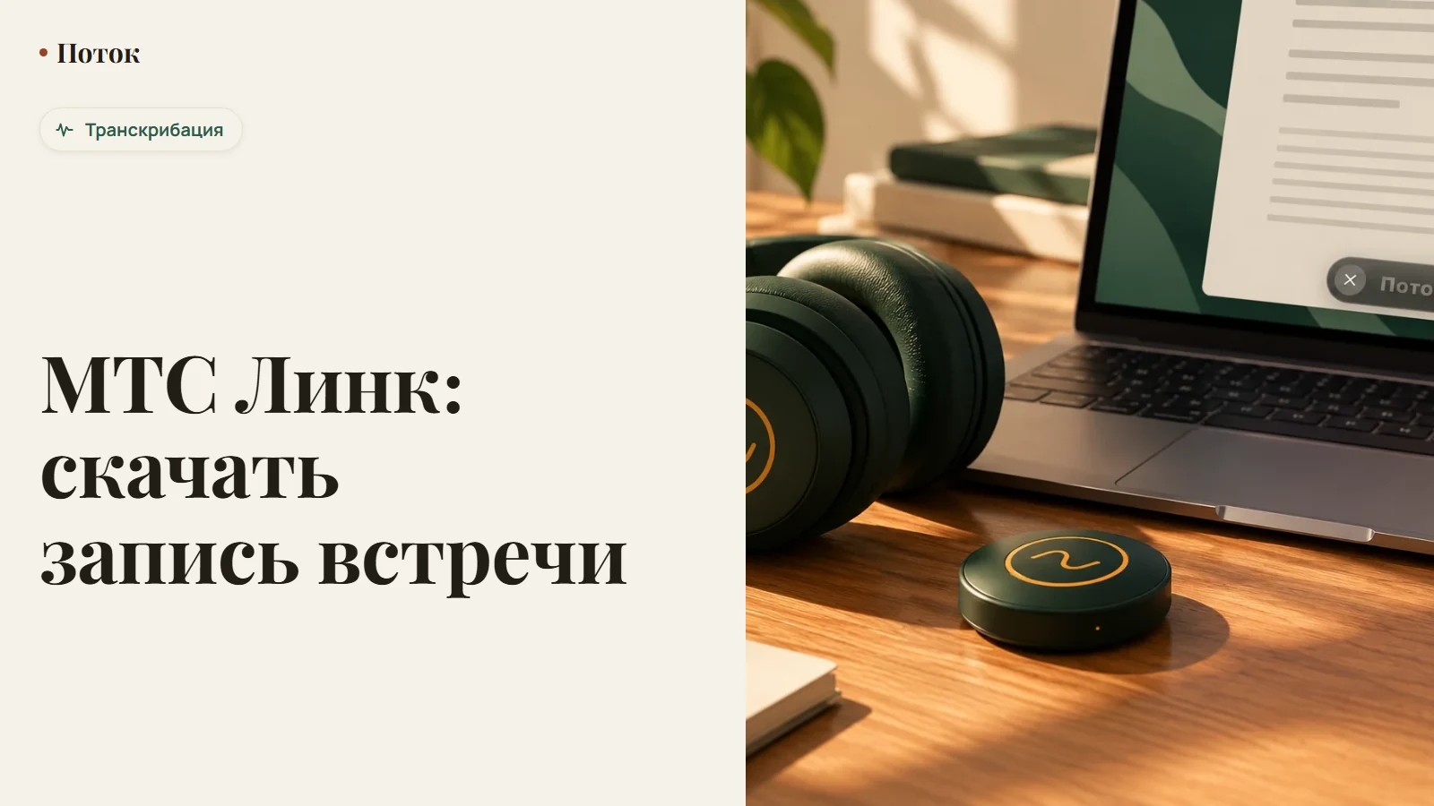 МТС Линк: скачать запись встречи