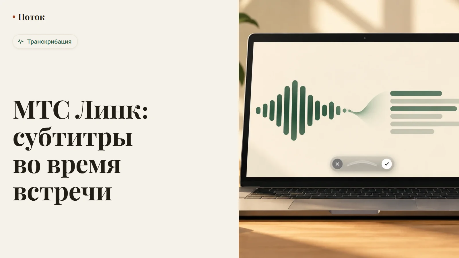 МТС Линк: субтитры во время встречи