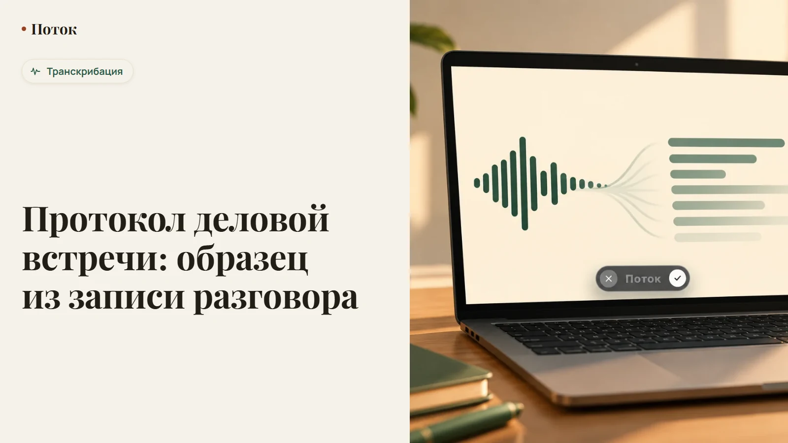 Протокол деловой встречи: образец из записи разговора
