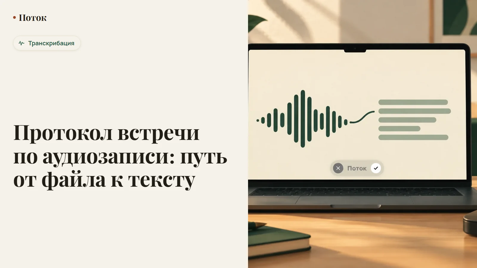 Протокол встречи по аудиозаписи: путь от файла к тексту