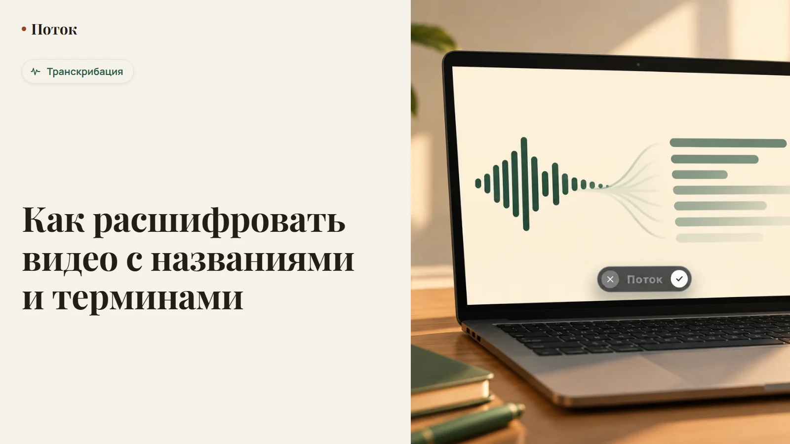 Как расшифровать видео с названиями и терминами