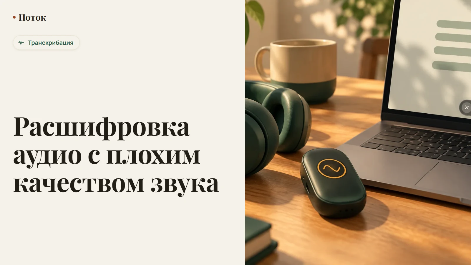 Расшифровка аудио с плохим качеством звука