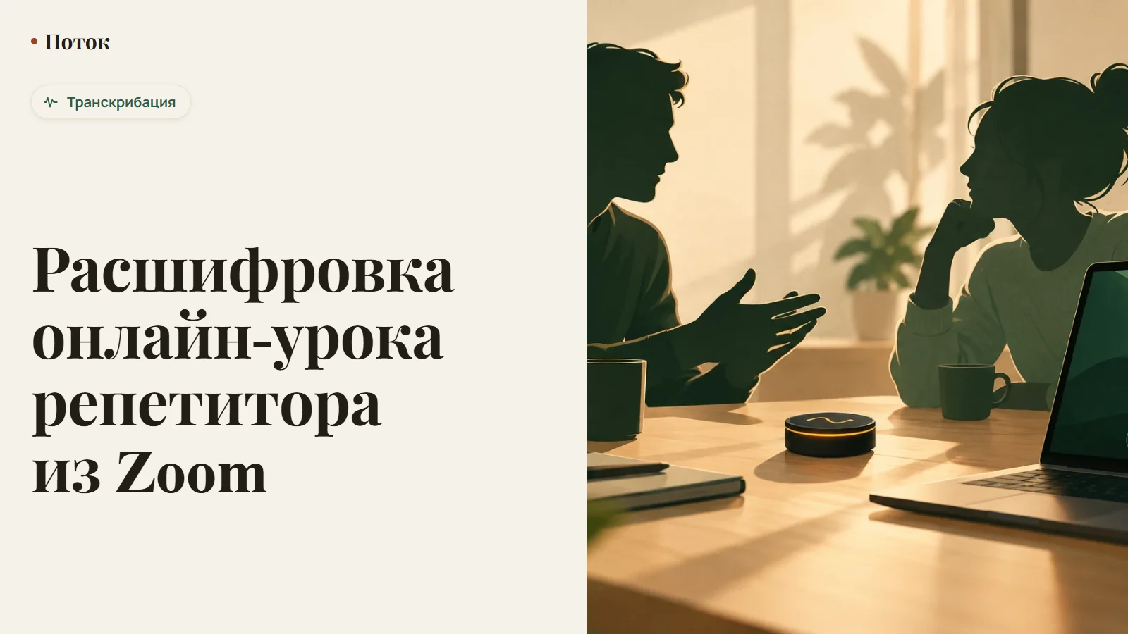 Расшифровка онлайн-урока репетитора из Zoom