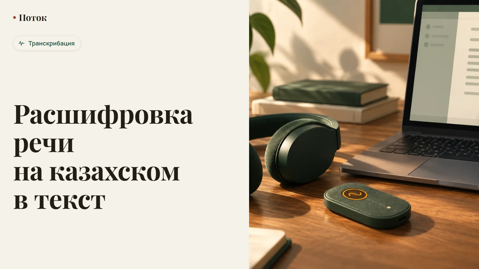 Расшифровка речи на казахском в текст