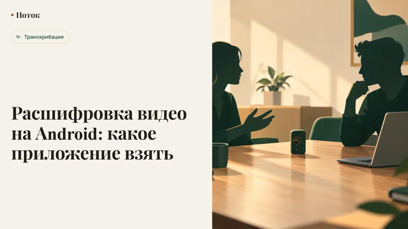 Расшифровка видео на Android: какое приложение взять