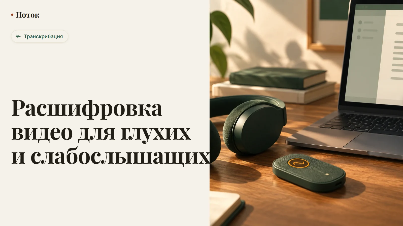 Расшифровка видео для глухих и слабослышащих