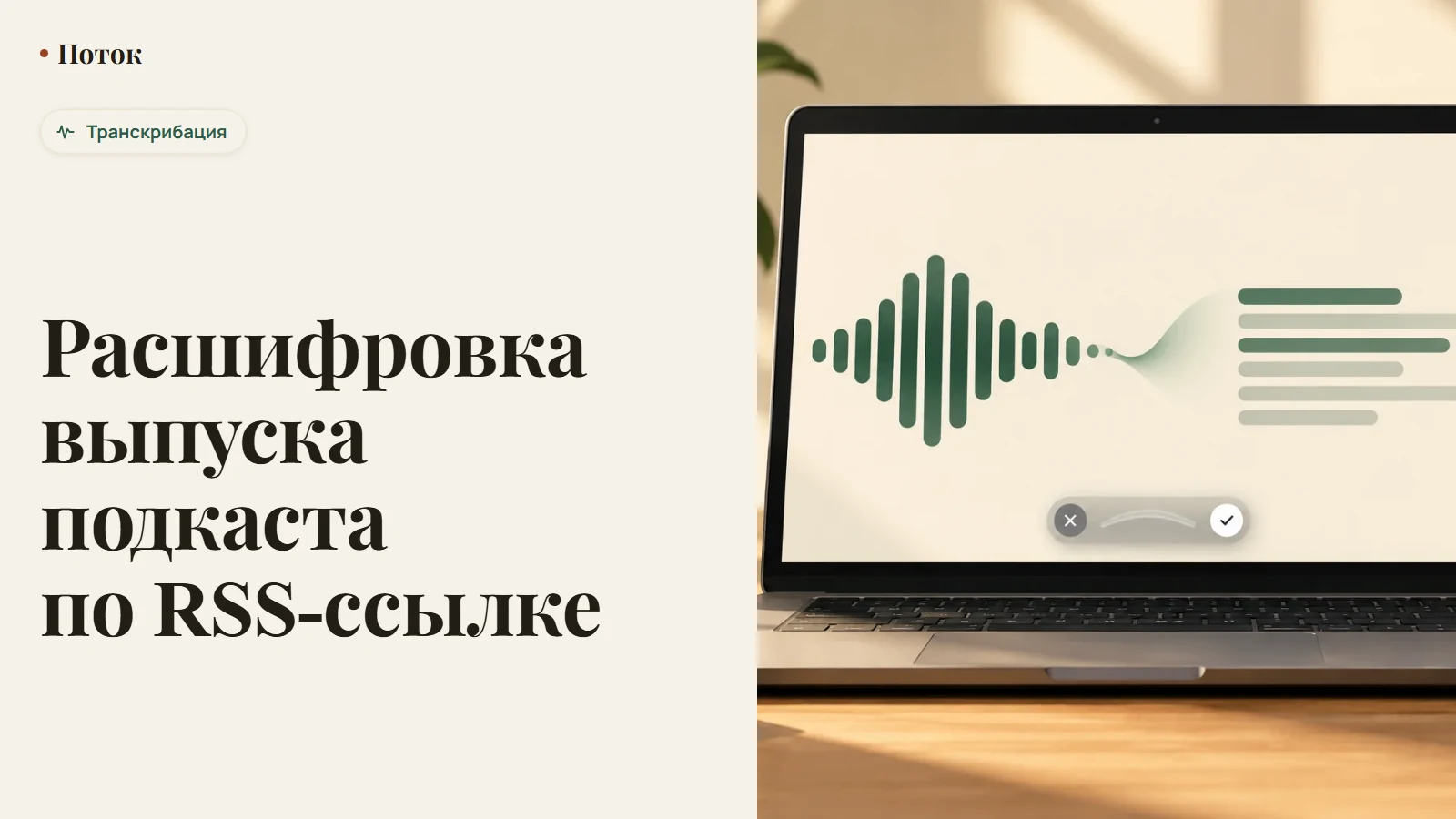 Расшифровка выпуска подкаста по RSS-ссылке