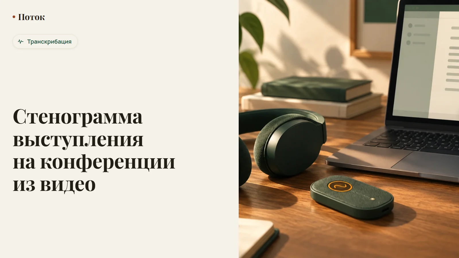 Стенограмма выступления на конференции из видео