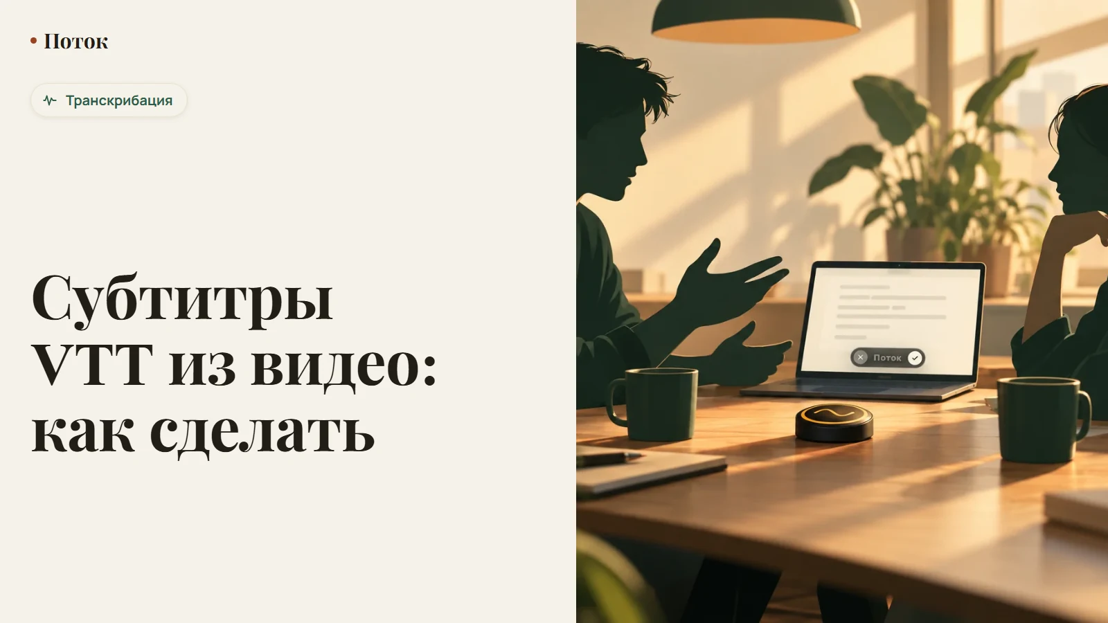 Субтитры VTT из видео: как сделать