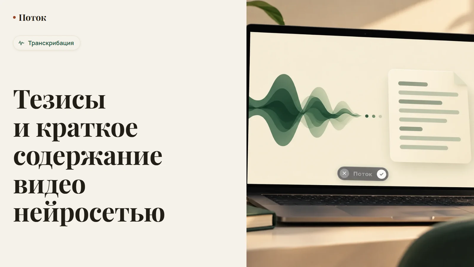 Тезисы и краткое содержание видео нейросетью