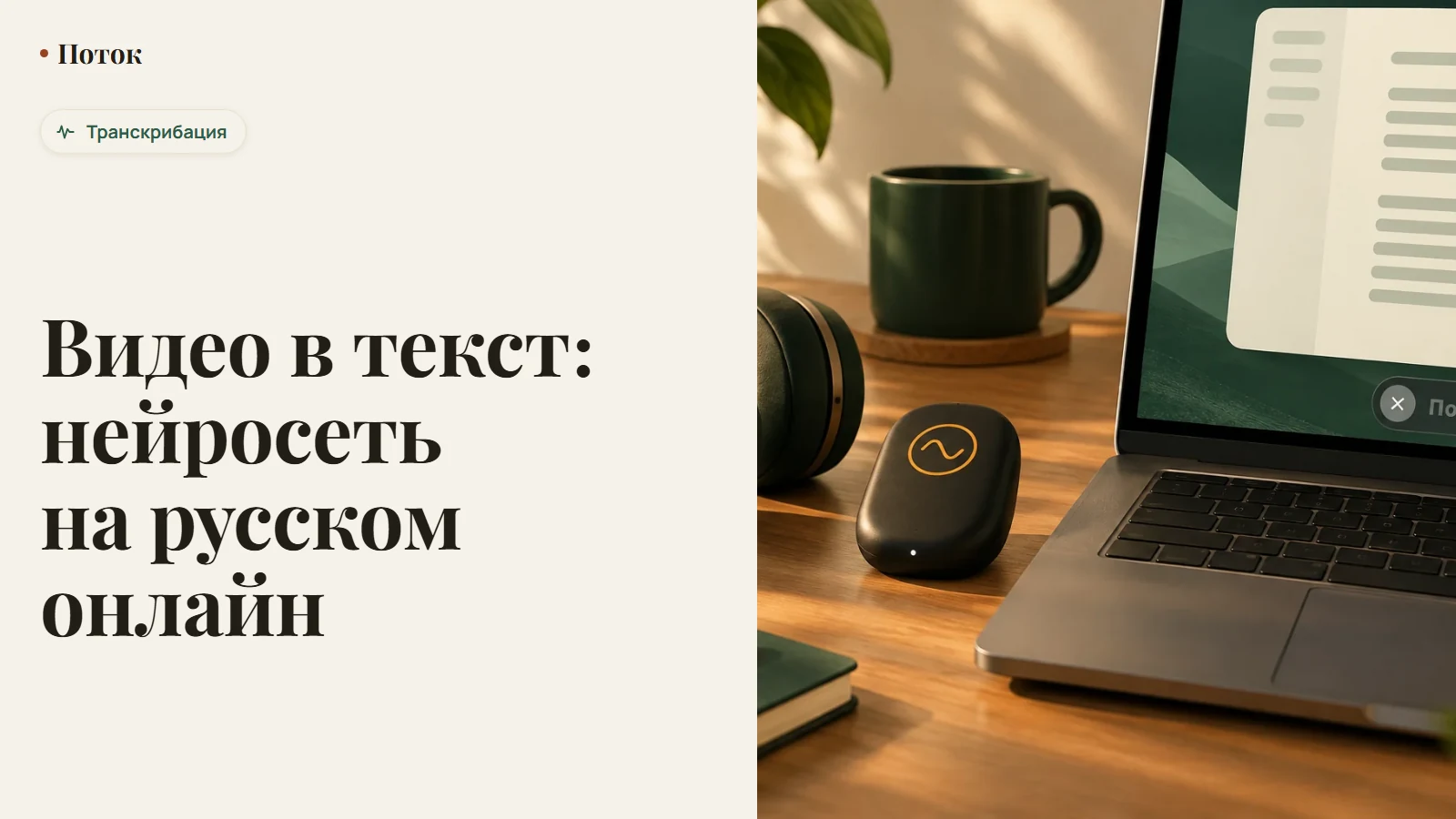 Видео в текст: нейросеть на русском онлайн
