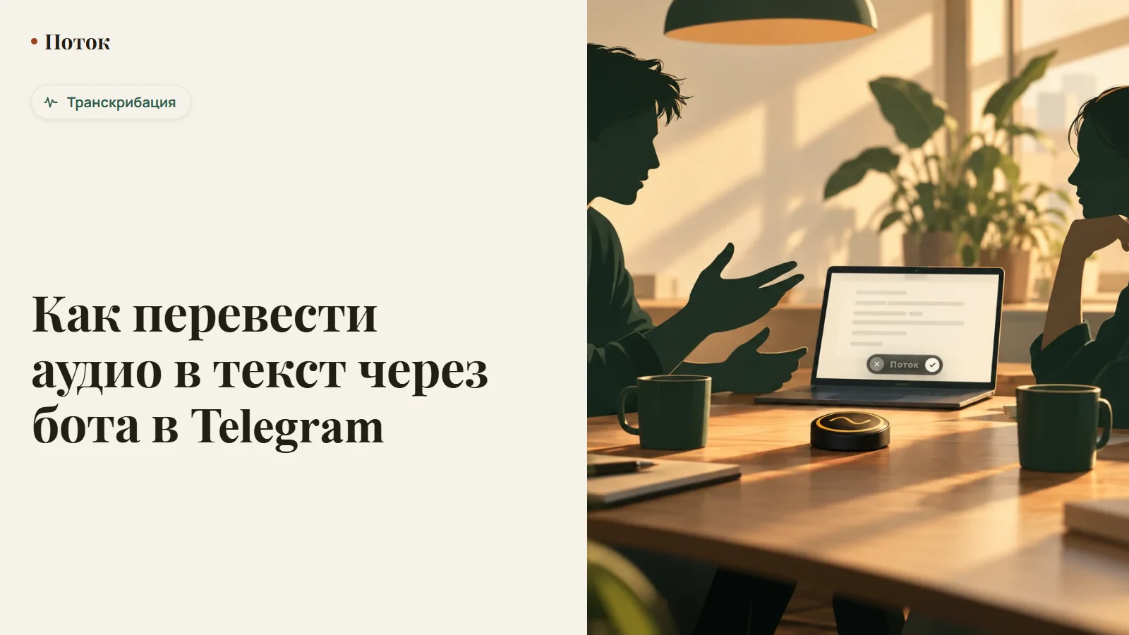 Как перевести аудио в текст через бота в Telegram