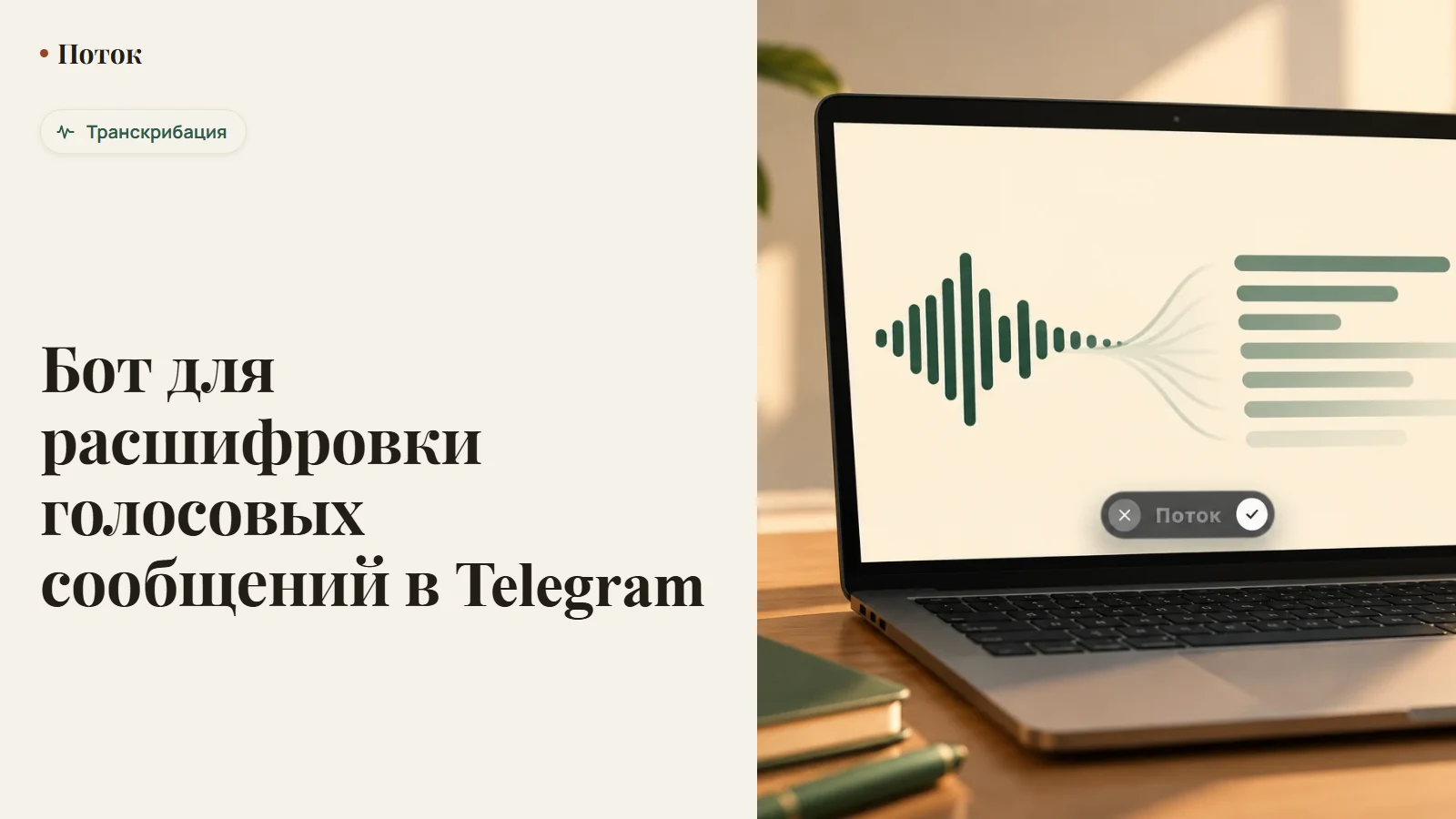 Бот для расшифровки голосовых сообщений в Telegram