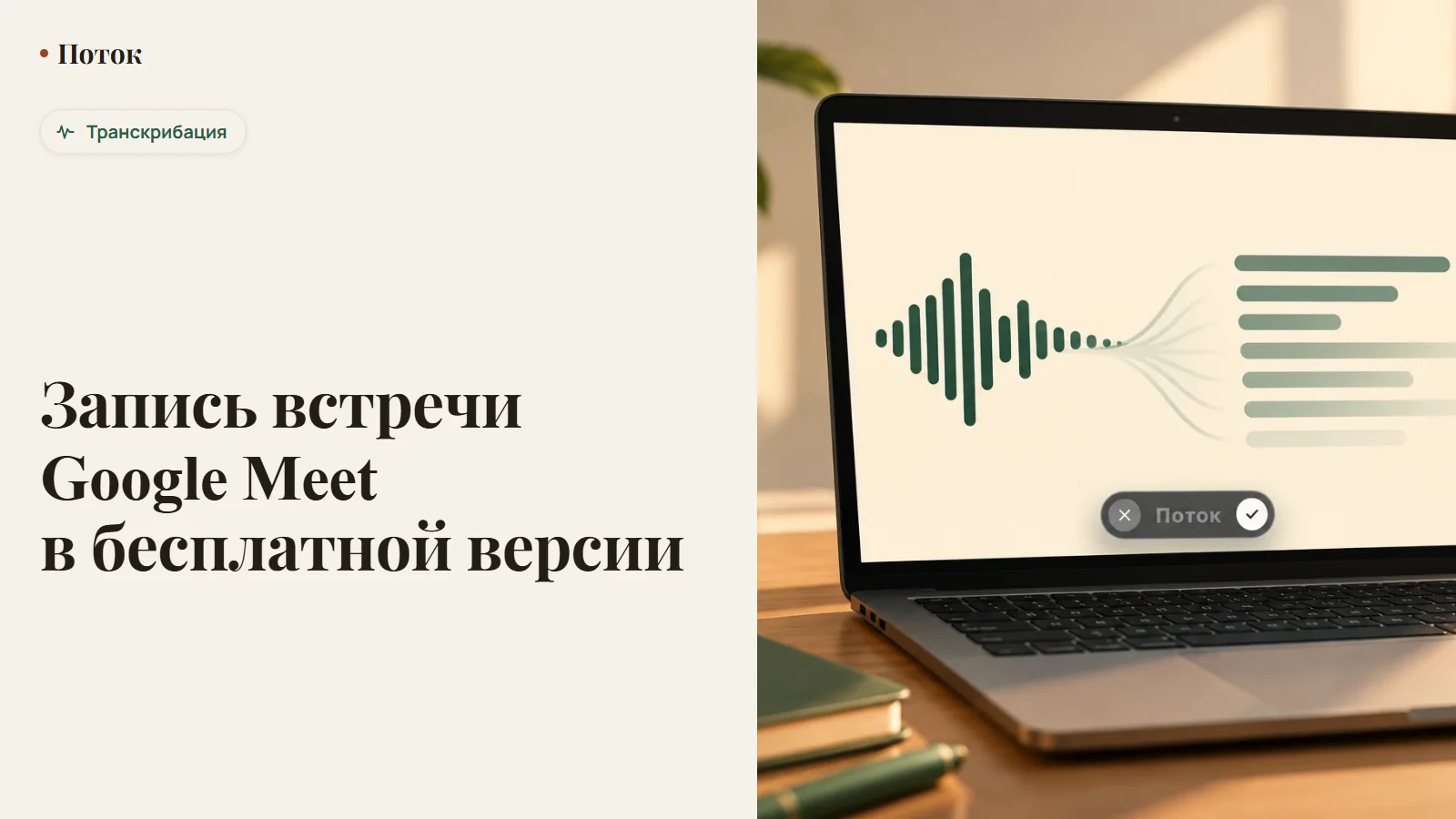 Запись встречи Google Meet в бесплатной версии