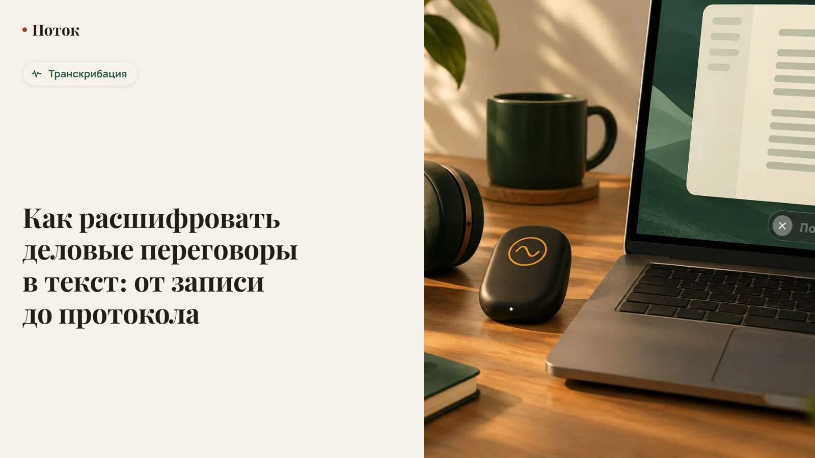 Как расшифровать деловые переговоры в текст: от записи до протокола