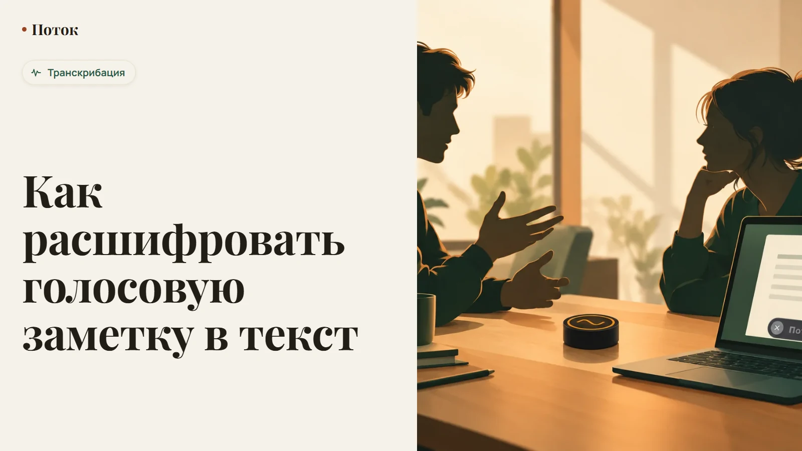 Как расшифровать голосовую заметку в текст
