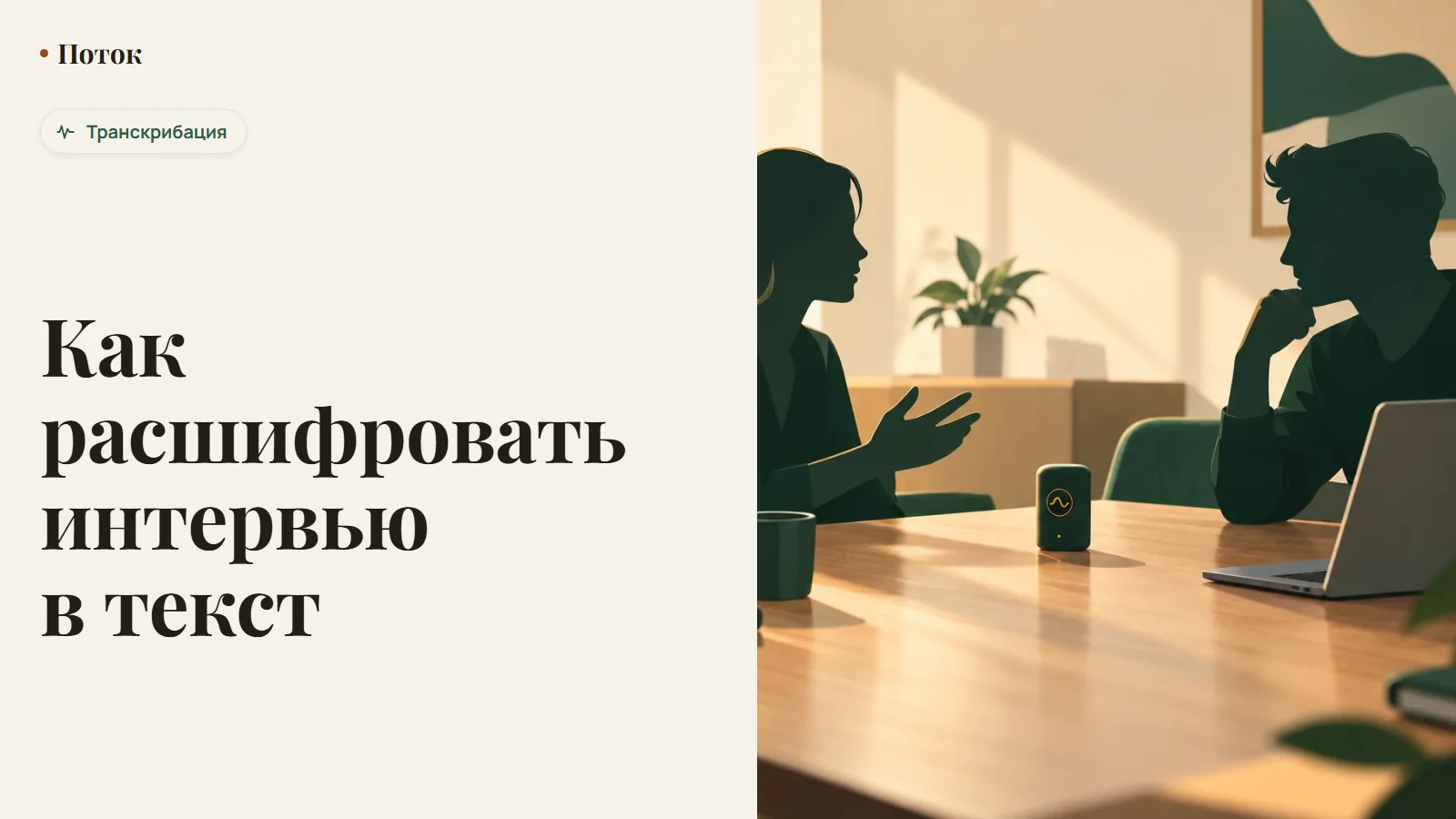 Как расшифровать интервью в текст