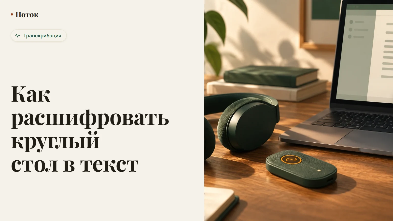 Как расшифровать круглый стол в текст