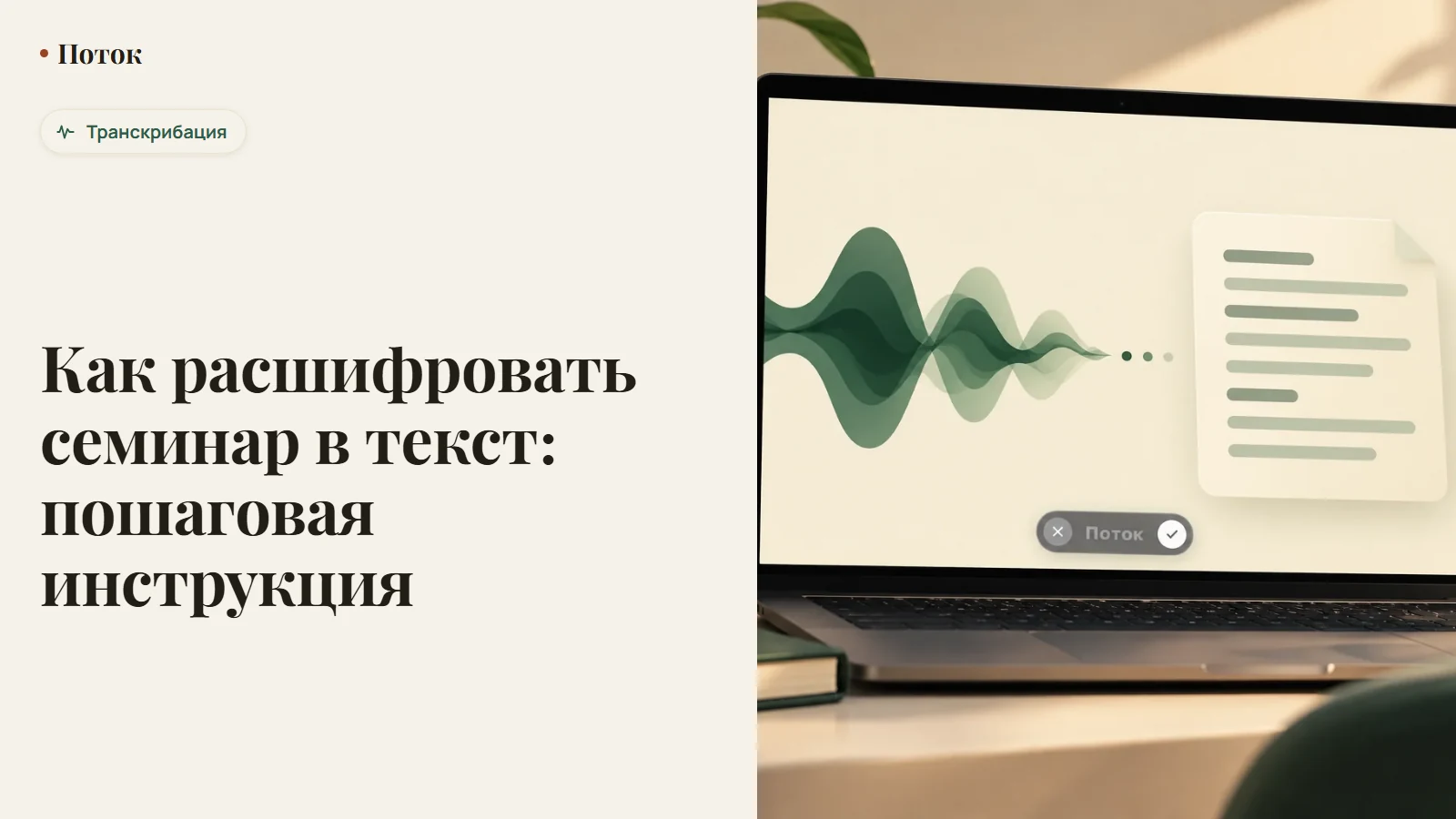 Как расшифровать семинар в текст: пошаговая инструкция