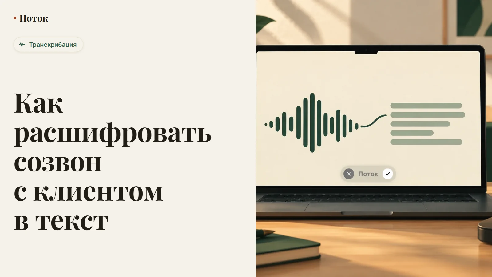 Как расшифровать созвон с клиентом в текст