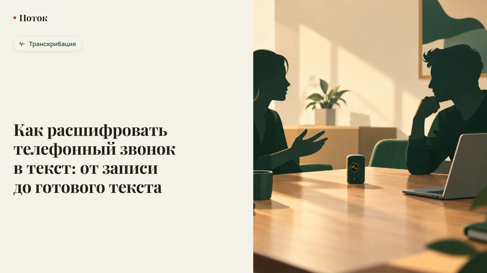 Как расшифровать телефонный звонок в текст: от записи до готового текста