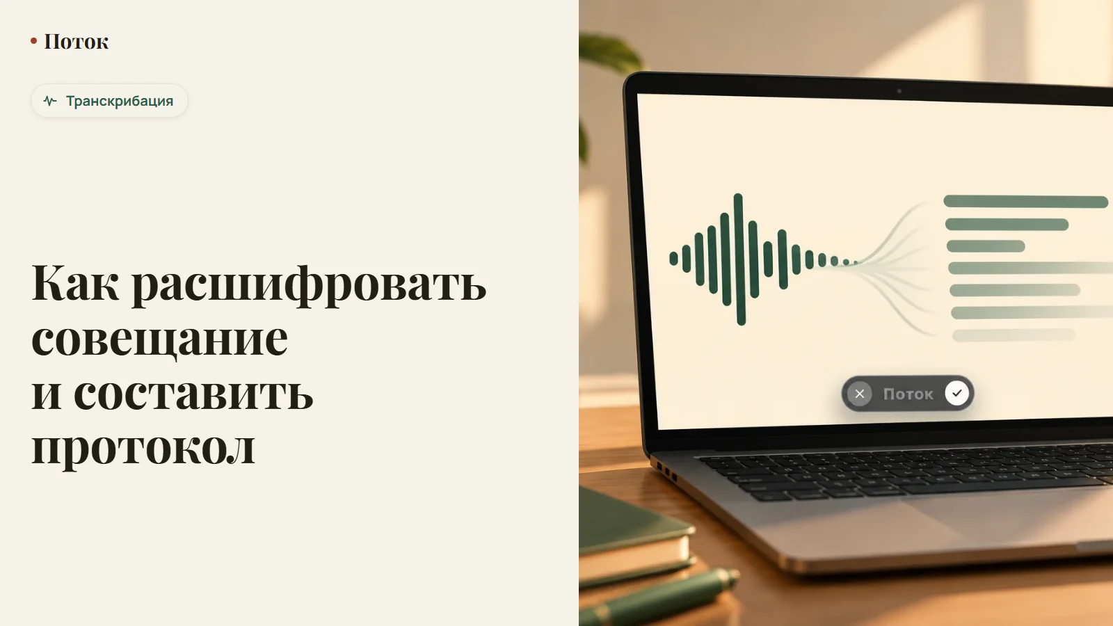 Как расшифровать совещание и составить протокол
