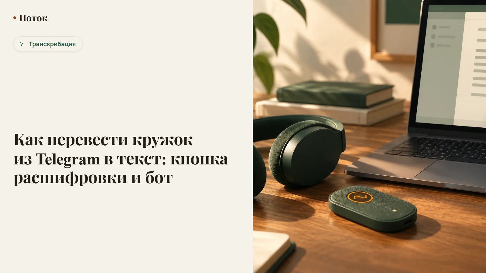 Как перевести кружок из Telegram в текст: кнопка расшифровки и бот