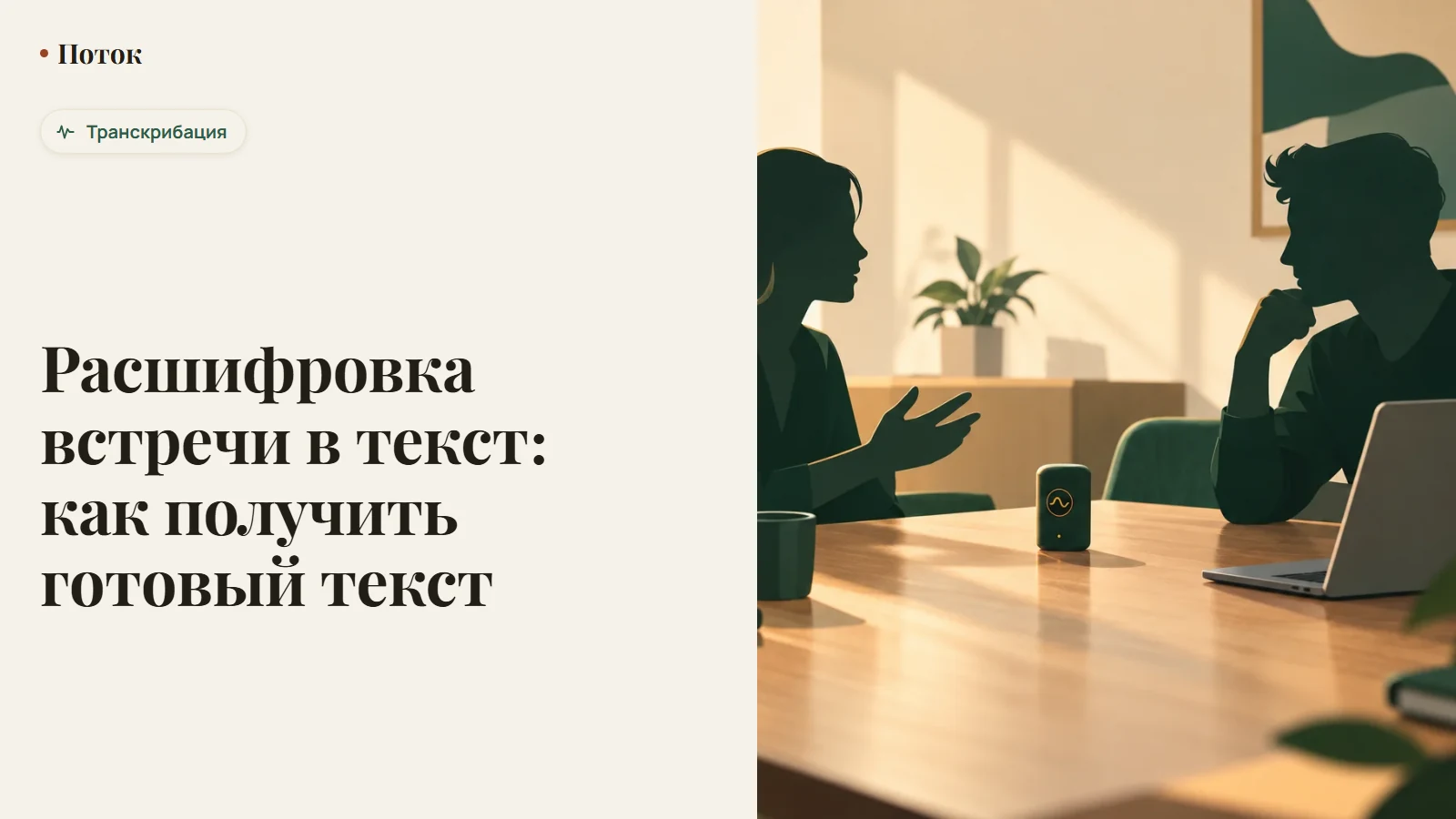 Расшифровка встречи в текст: как получить готовый текст