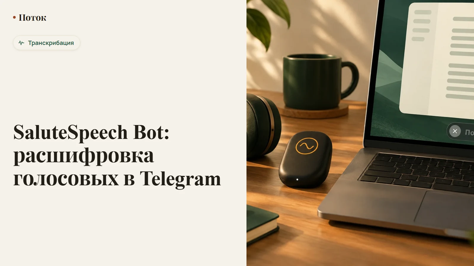 SaluteSpeech Bot: расшифровка голосовых в Telegram